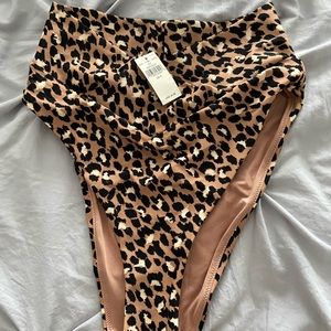 Aerie Crossover High Cut Cheeky Bikini Bottom